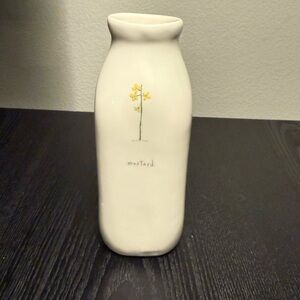 Beth Mueller Mustard Pottery Vase